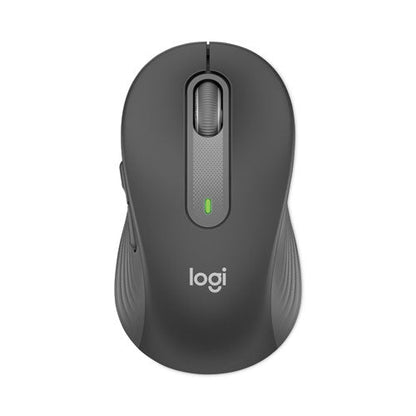 Logitech Signature M650 Wireless Mouse, Medium, 2.4 GHz Frequency, 33 ft Wireless Range, Right Hand Use, Graphite