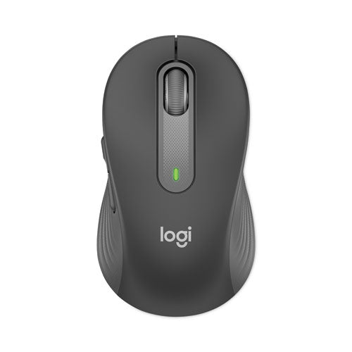 Logitech Signature M650 Wireless Mouse, Medium, 2.4 GHz Frequency, 33 ft Wireless Range, Right Hand Use, Graphite