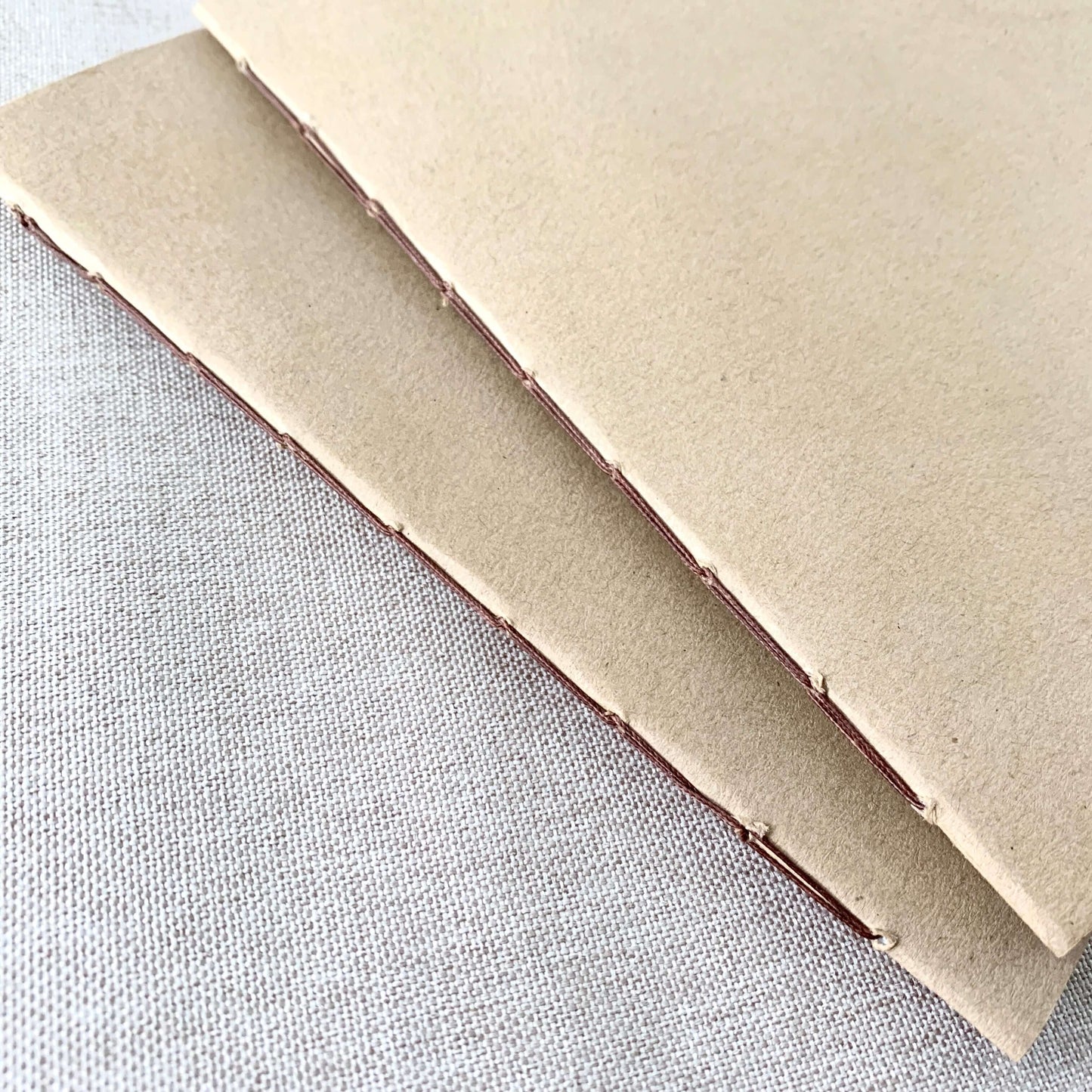 A6 Dot Grid Travelers Notebook Insert - Fountain Pen Friendly, Hand-Stitched Kraft Cover