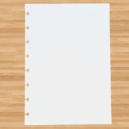 Dot Grid Discbound Notebook Insert - A5 Junior - Dot Grid - Fountain Pen Friendly Paper